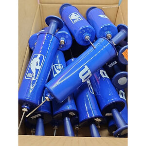 Lot Of 18 New Wilson NBA Basketball Pump Dual Action Blue Pump Size 6+ Up Bundle